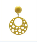 Flamenco Earrings in Plastic with Holes. Yellow 2.479€ #502823473AM